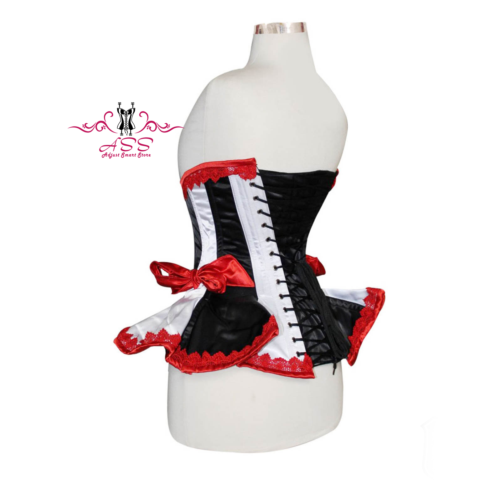 Heavy-Duty-Underbust-Satin-Frills-Style-Corset-4