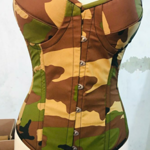 commando style over bust waist training corsets with cups