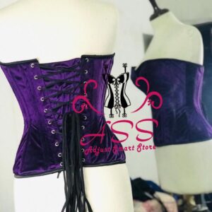 Velvet over bust corsset
