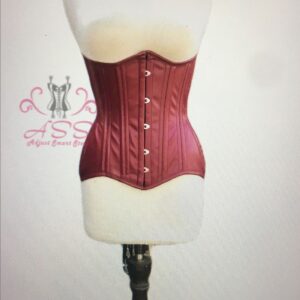 FAUX LEATHER CURVY UNDERBUST 24 STEEL BONED CORSETS