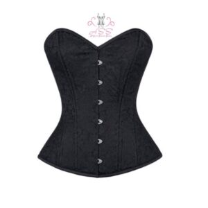 BLACKBROCADE OVER BUST CORSETS |CORSETS SELLER | CORSETS MANUFACTURES| CORSETS BUYERS | CORSETS WHOLESALERS|